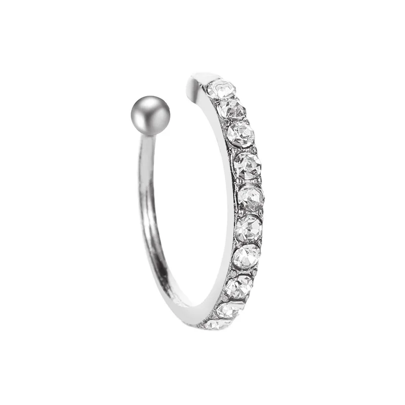 Clip Earrings Korean Crystal Clip Earrings For Women Zircon Earing Without Hole Jewelry