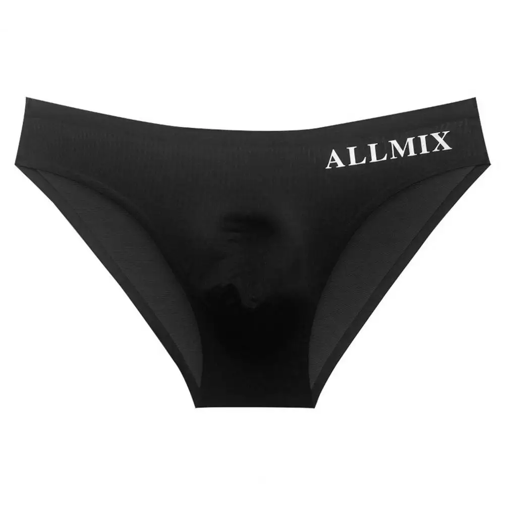 

Men's Briefs Sexy Ice Silk U Convex Pouch Underwear Thin Section Breathable Low-Waist Panties Underpants Bikini Slip Homme
