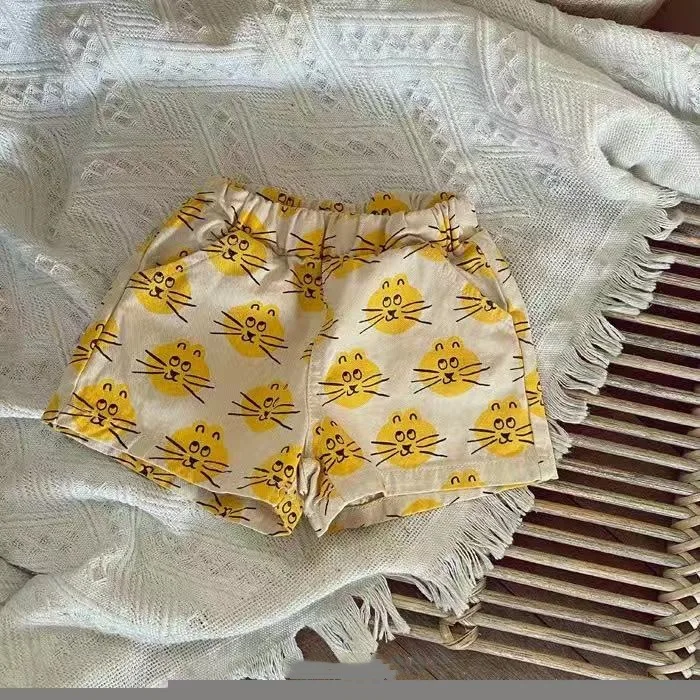 Baby Shorts New Baby Summer Shorts Fashion Flower Print Girls Shorts Cotton Infant Boy Short Pants Baby Cute Toddler Clothes