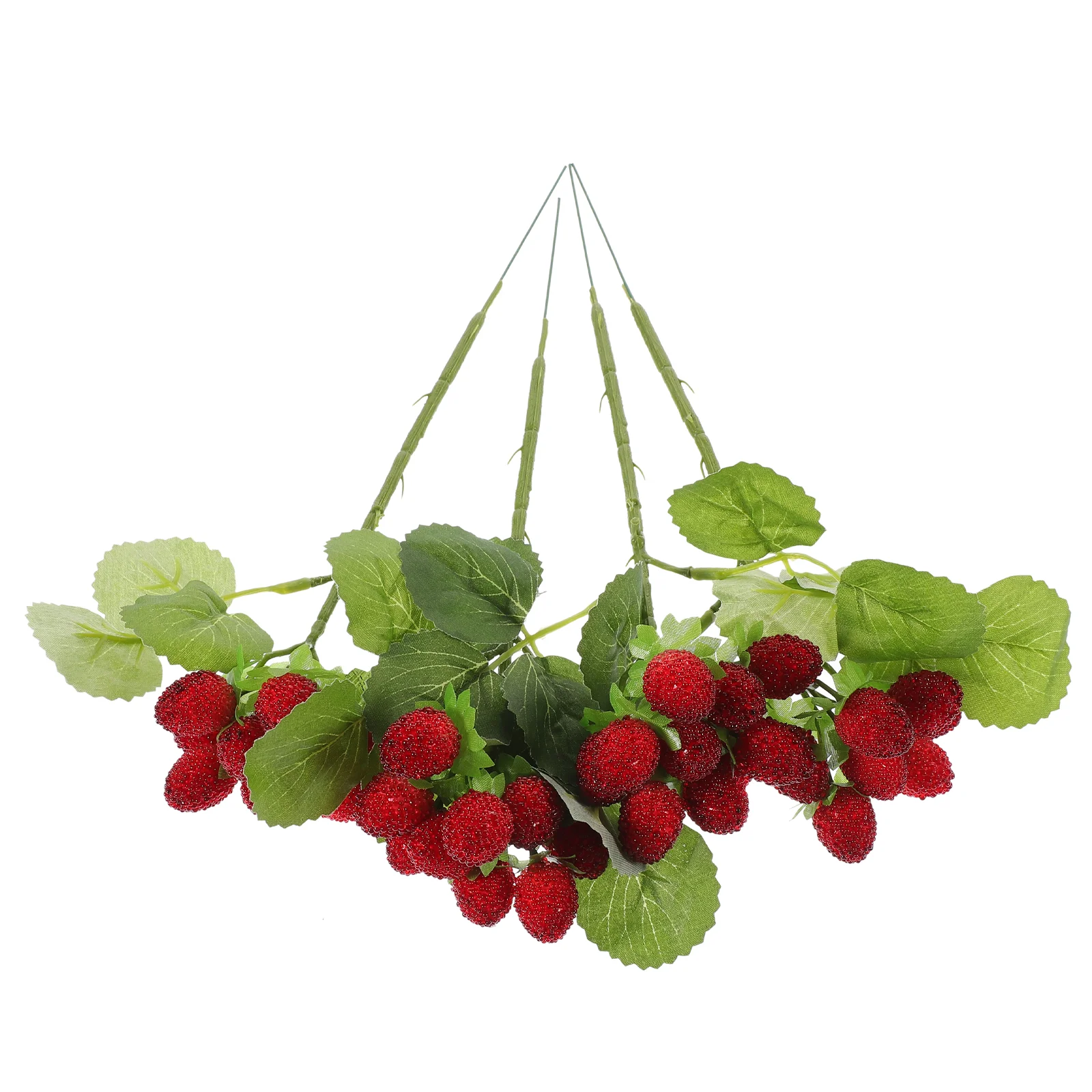 

4 Pcs Bathroom Decorations Fake Fruits Models Photo Props Simulated Waxberries Plastic Table Simulation Faux Adorable