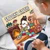 Coloring Book For Adults And Teens Halloween Theme Featuring Adorable Creepy Creatures In Cozy Moments For Relaxation Gift 3