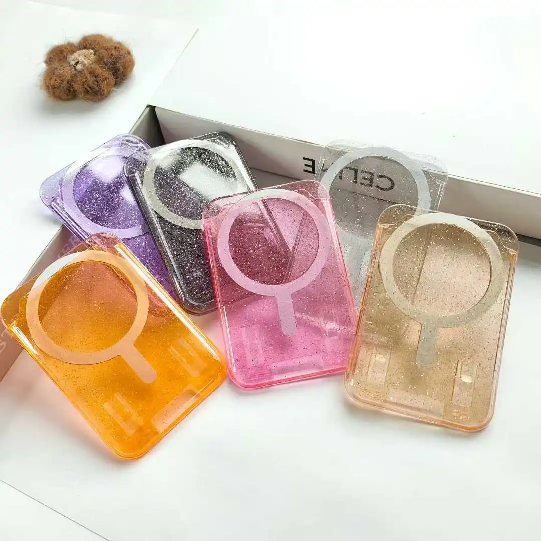 MagSafe Magnetic Shiny Wallet Card Holder