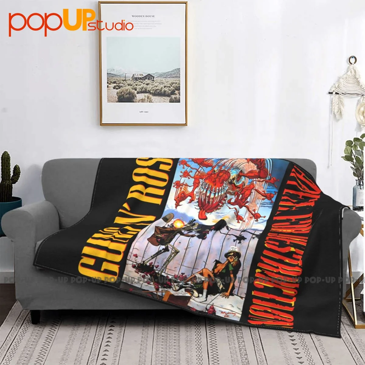 Guns N Roses Appetite For Destruction Blanket Autumn Sofa Bed High-Grade Bedding Supply Sofa Decorative 3
