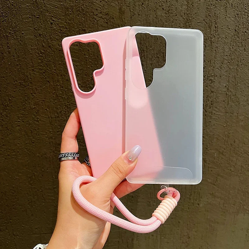 Candy Phone Case with Hand Wrist Strap and Lanyard Cover