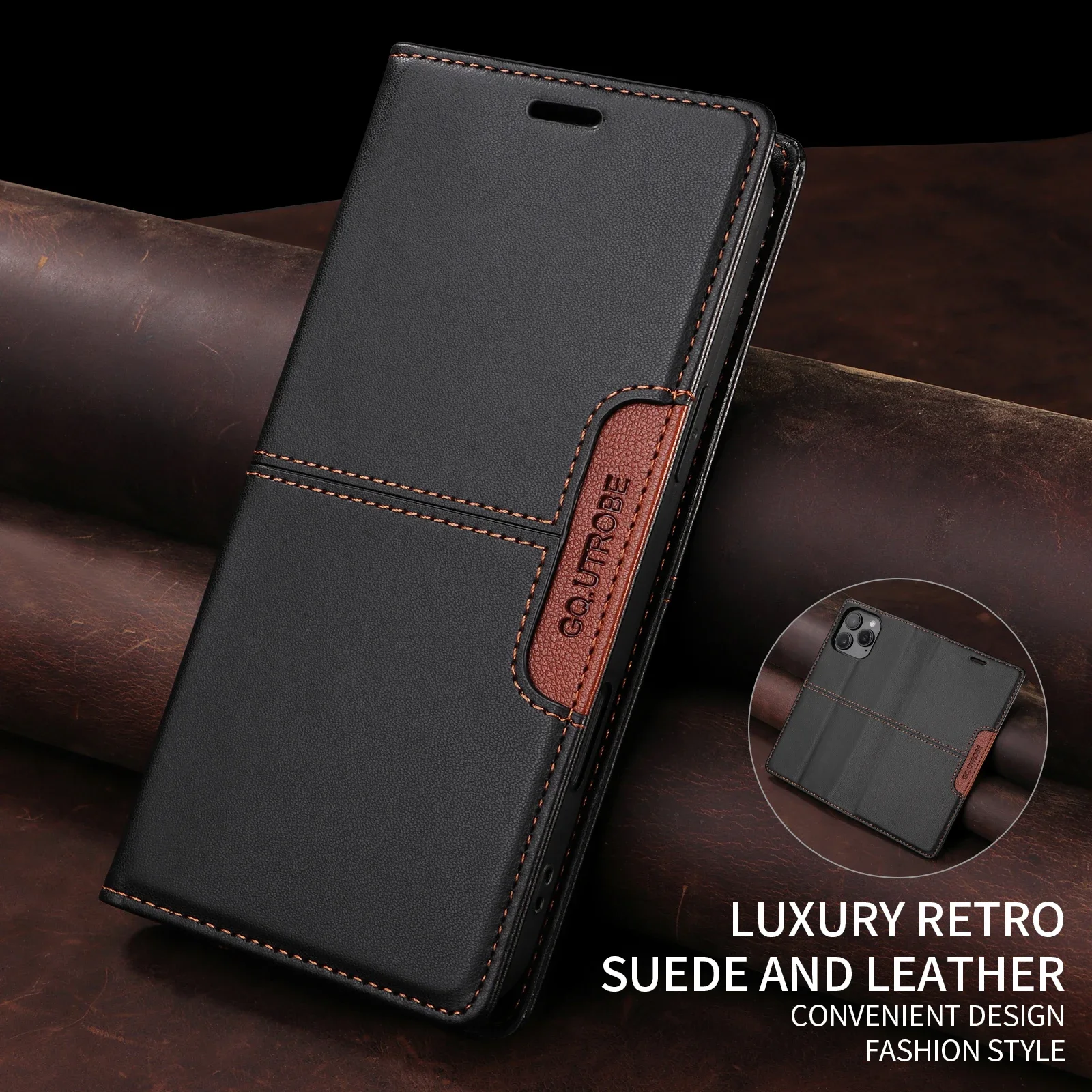 Phone Case For iPhone 17 Pro Max 17 Air 16 15 14 Pro Max Plus 16e 13 12 11 Pro Max Mini Wallet Case Flip Cover Magnetic Full Body Protective Card Slot Solid Color PU Leather 2026 - $23.99