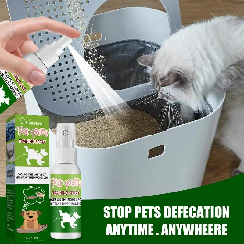 Pet Toilet Training Spray Inducer Dog Poops Cat Pee Positioning Defecation Puppy Stool Location Indoor Pet Potty Training Spray pet calming spray