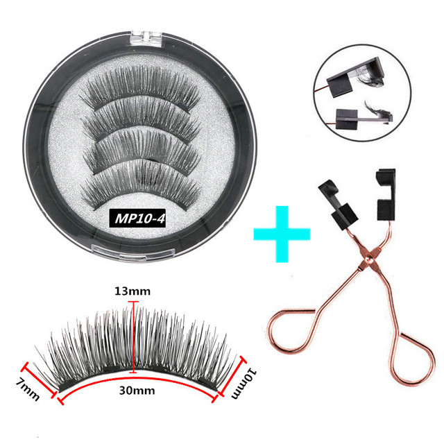 Pairs of Magnet Magnetic Eyelashes, Natural Handmade Mink hair, Reusable