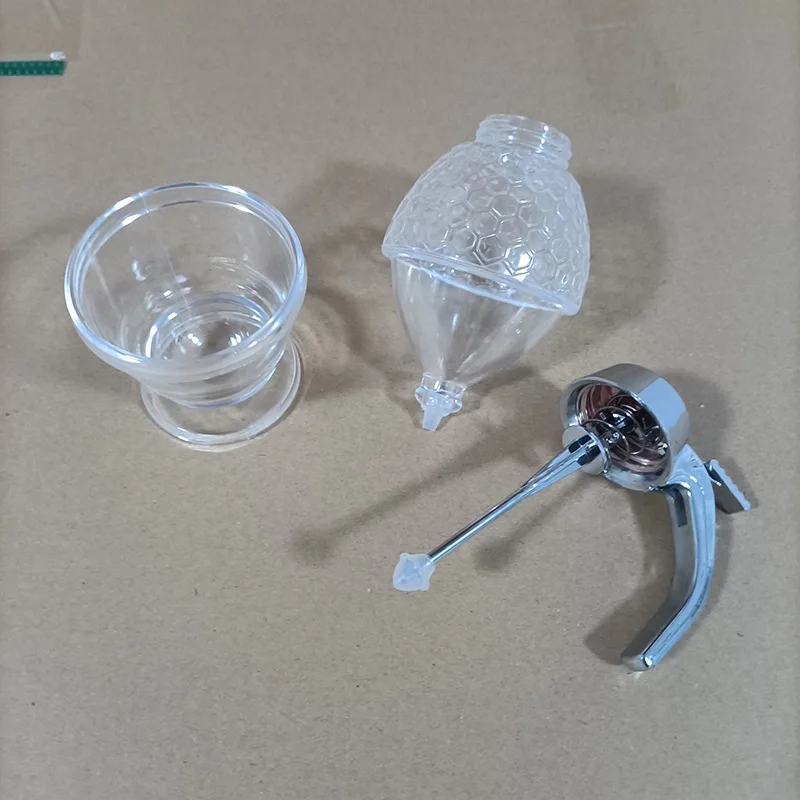 Juice Syrup Cup Squeeze Bottle Storage Pot Stand Holder Bee Drip Dispenser Kettle Honey Jar Container Kitchen Accessories syrup dispenser jam squeeze bottles condiment bottles