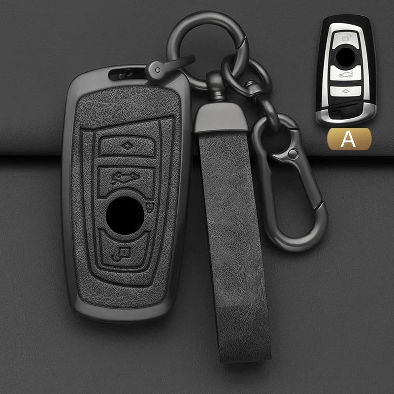 Alloy Style Car Key Case Cover Shell Fob for BMW X1 X3 X5 X6 X7 1 3 5 6 Series G20 G30 G11 F15 F16 G01 G02 F48 Accessories key case,car key shell,car key,key shell