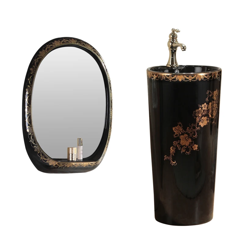 

Вертикальная Колонка для раковины и пола, черная Маленькая Колонка для раковины, вертикальная Колонка для раковины