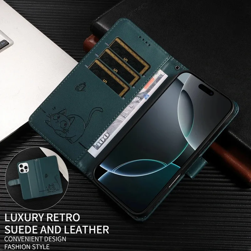 Magnetic Leather Flip Wallet Phone Case Cover
