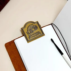 Vintage Double Sides Pattern Nice Trip TN Brass Paper Clips Journal Notebook Decoration Cute Shot Props Planner Stationary