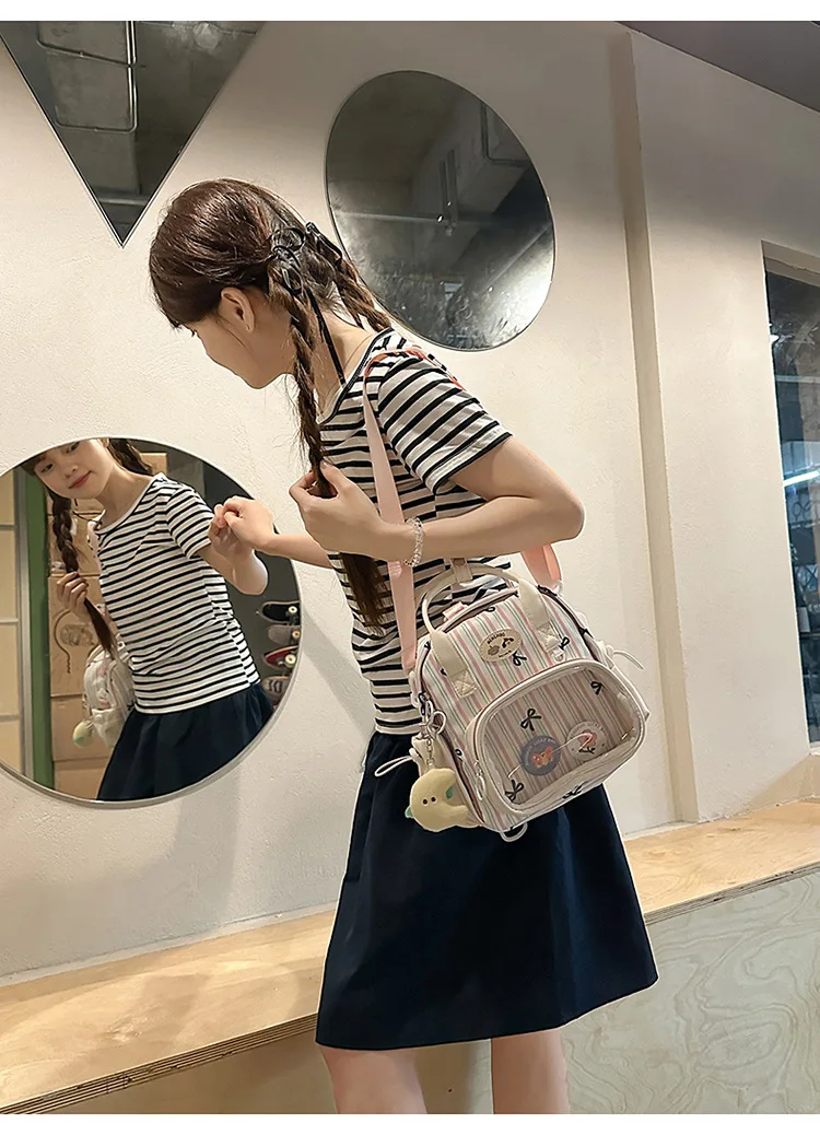 Kawaii Pastel Grid Harajuku Ita Tote Bag