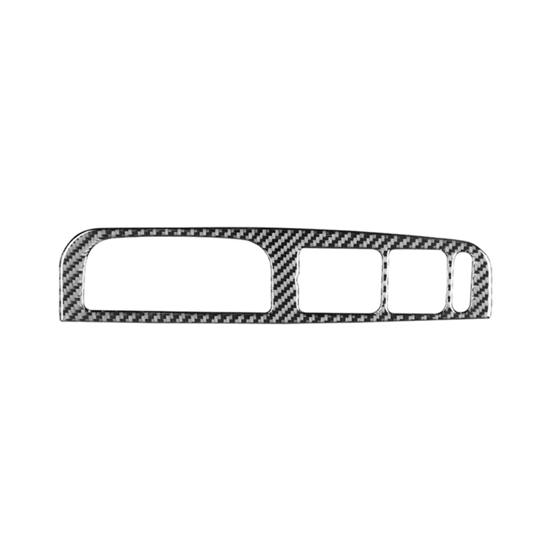 Per Vw Golf 4 Mk4 1999-2004 Lhd Soft Carbon Fiber Car Door Window Lift Switch Button Frame Cover Trim Parts