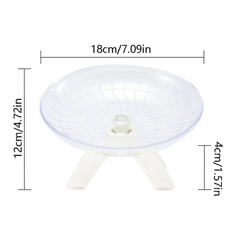 Exercise Wheel Pet Hamster Flying Saucer Squirrel Mouse Running Disc