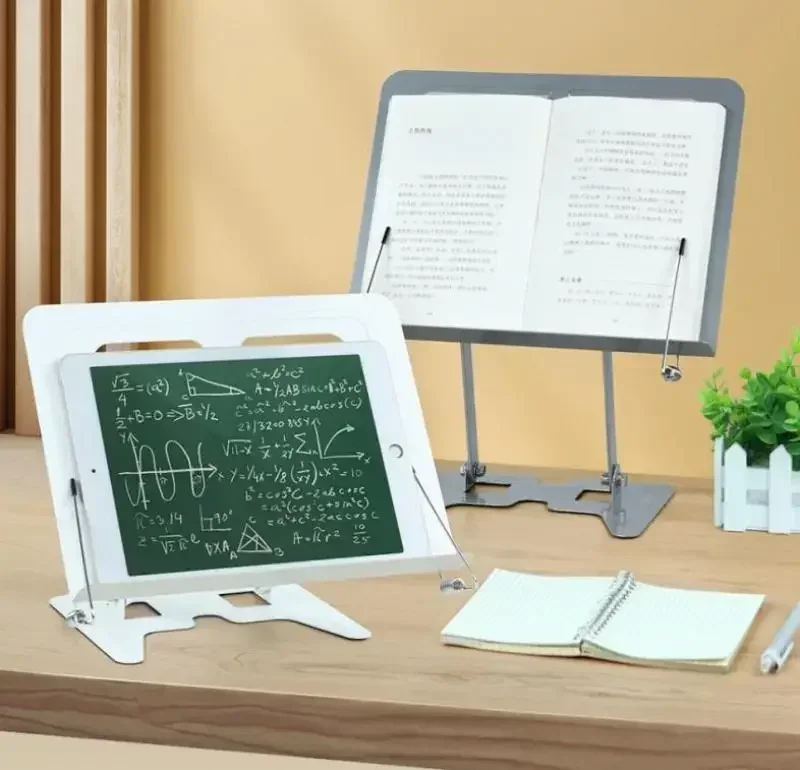 태블릿 심플 탁상 리프팅 휴대용 컴퓨터 독서 스탠드, 다기능 접이식 학생 책 전화, 1pc