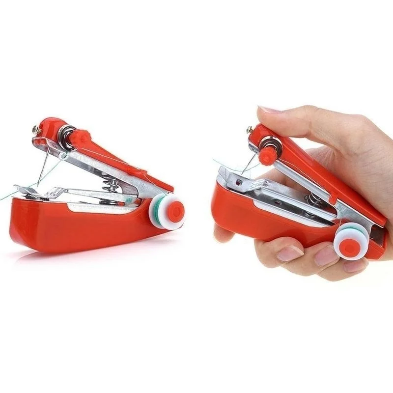 New Household Creative Portable Multifunctional Sewing Machine Manual Sewing Machine Mini Pocket Manual Machine (Random Color)