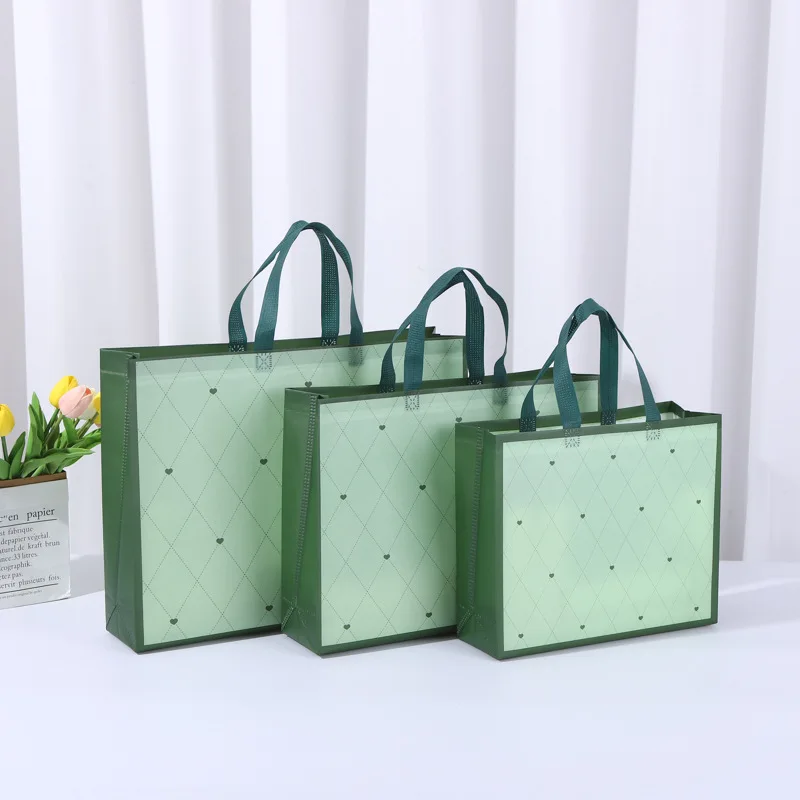 StoBag 25pcs Wholesale Non-woven Shopping Bags Tote Fabric Clothes Packing Portable Waterproof Storage Reusable Large Pouch Home 4