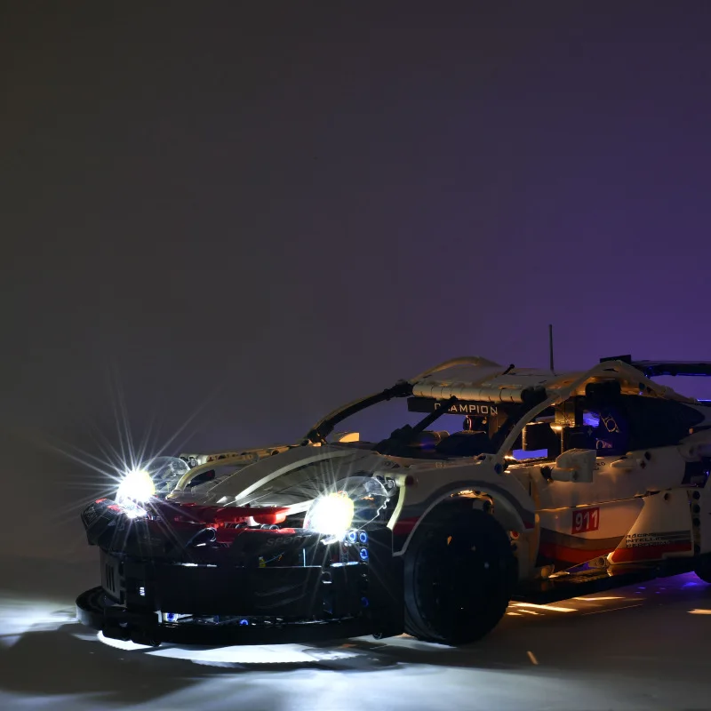 

Led Light Kit For 42096 911 RSR Compatile With 20097 White Super Racing Car DIY Lamp Toys Set Not Included Building Blocks
