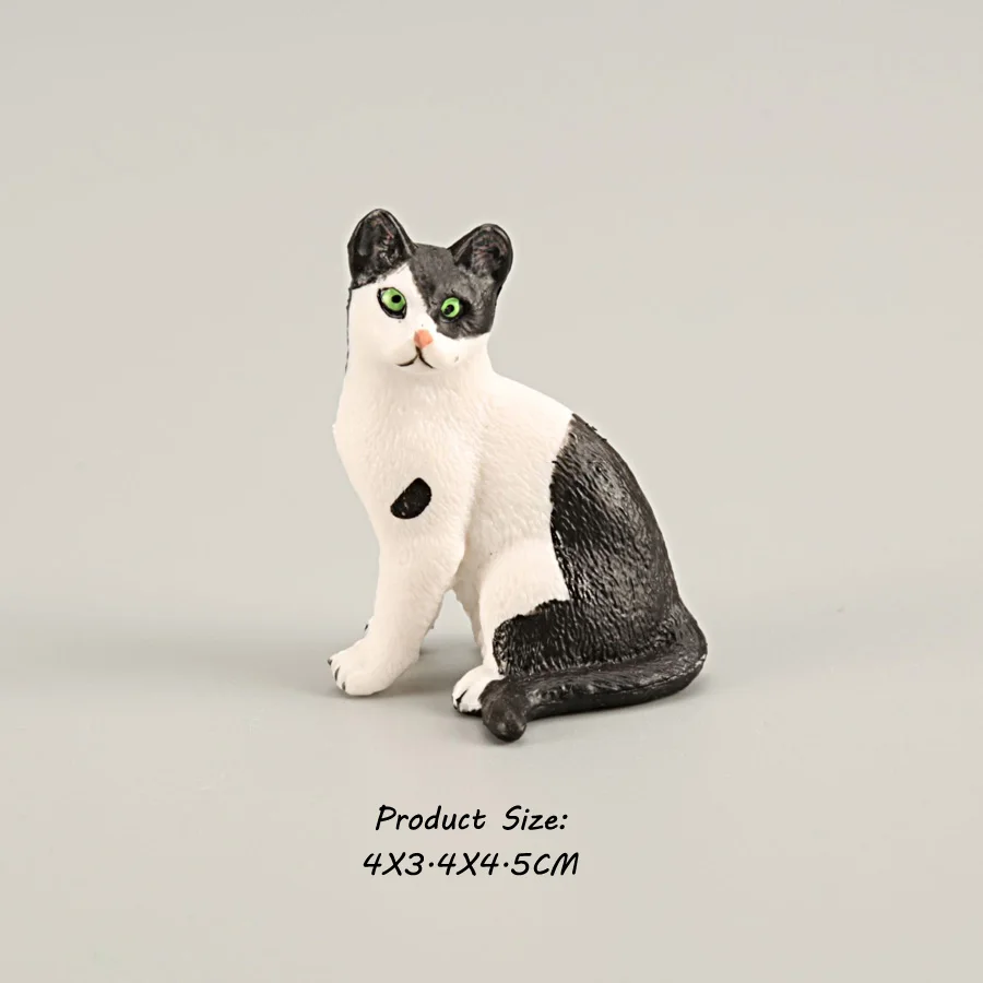 Miniature Realistic Cat Figurines Toy Set for Decoration and Party Favors