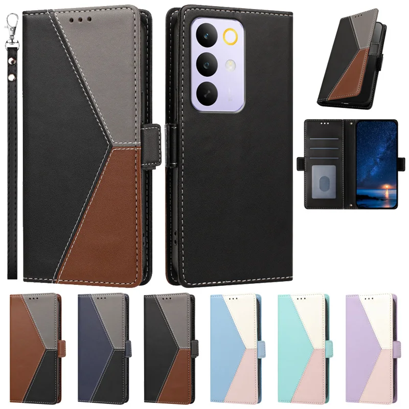 Magnetic Leather Wallet Phone Case with Card Slots and Stand Function
