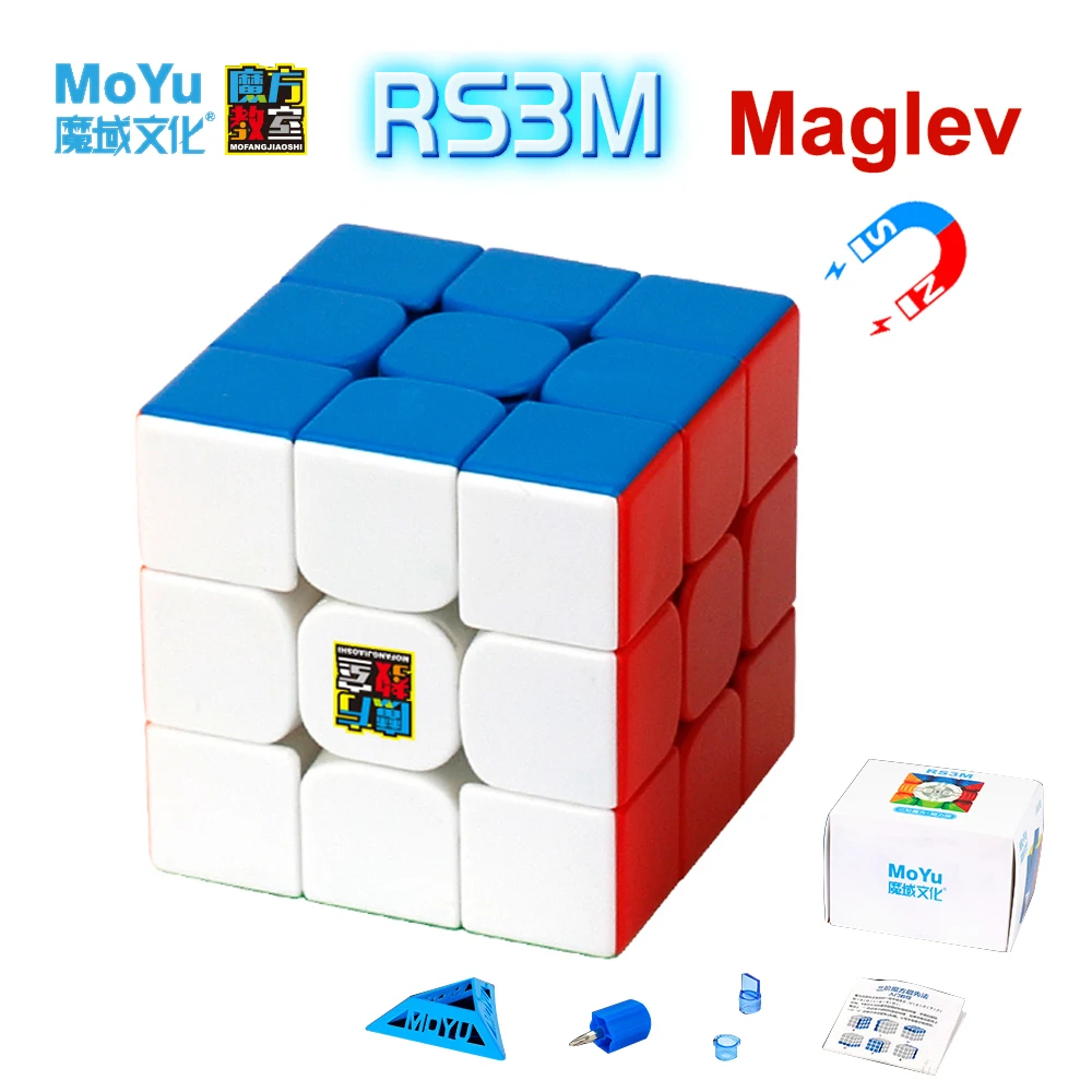 

MOYU RS3M 3x3 Magnetic Magic Cube 3×3x3 Professional Magic Maglev Cube Speed Puzzle Fidget Toys for Children Cubo Magico