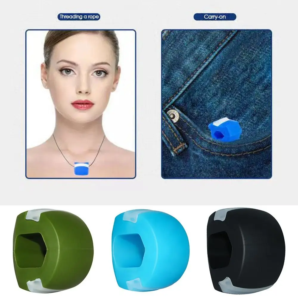 Anti-Aging Neck Face Toning Chin Cheek Lifting Trainer Jaw Exerciser Jawliner Muscle Balls Jawline Chew Ball