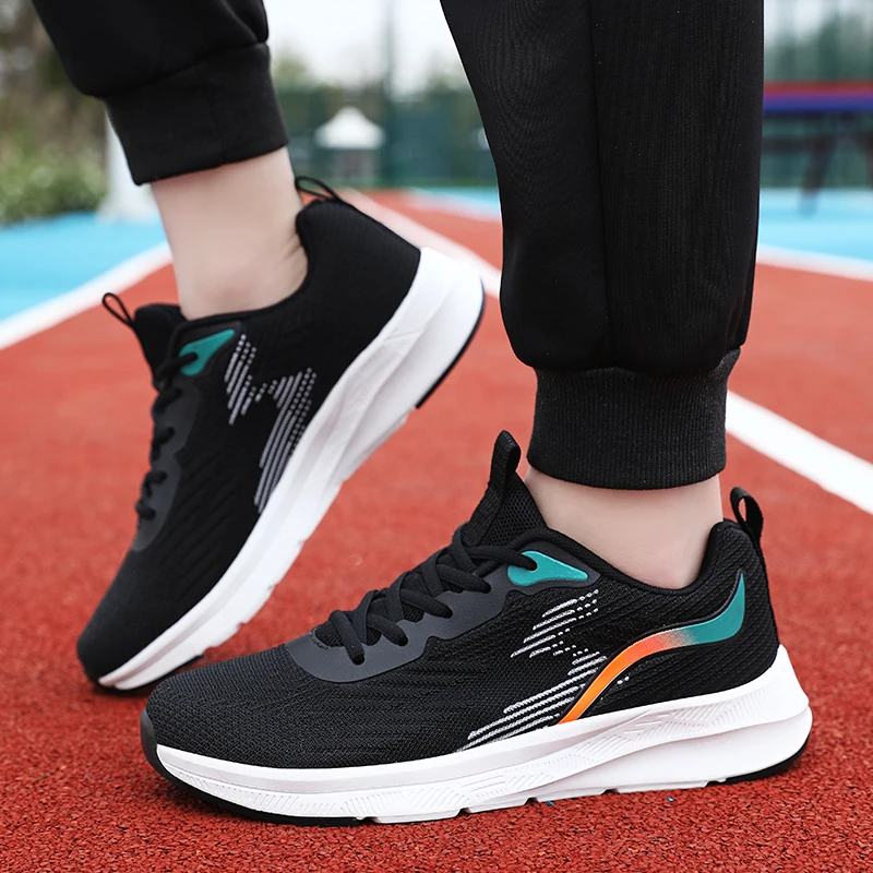 

Кроссовки мужские с круглым носком, Вулканизированная подошва, перекрестная шнуровка, Повседневные Дышащие, подходящие цвета, 2023