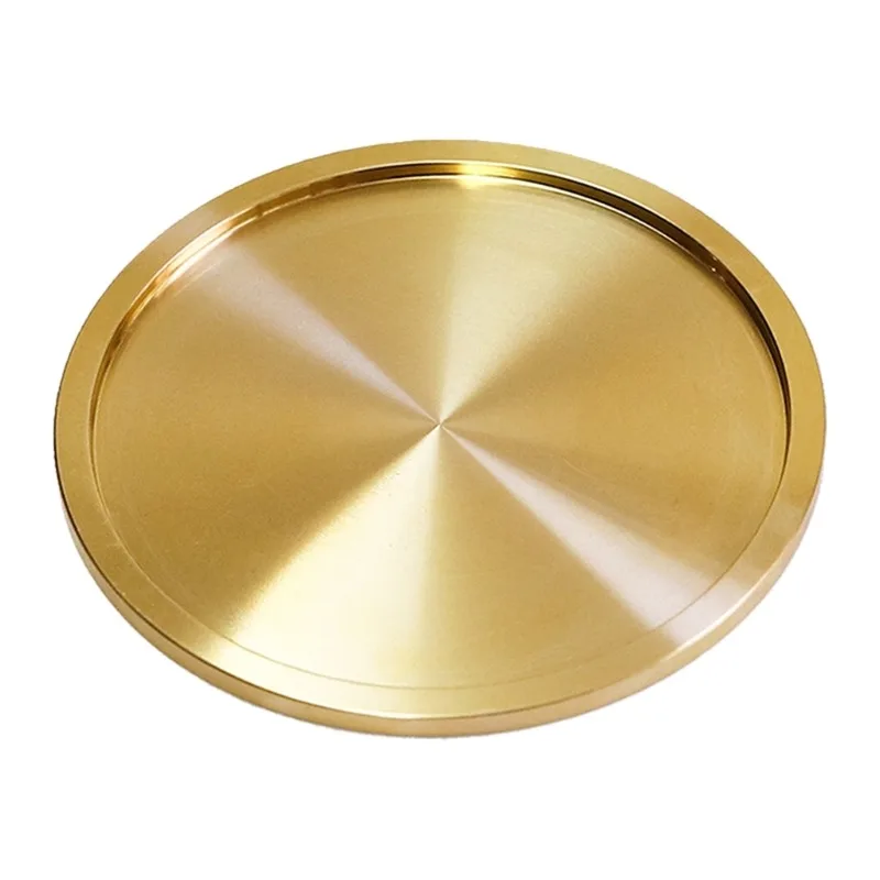 Copper Cup Coaster Brass Coaster Copper Cup Home Decor Drink for Bar Kitchen Coffee Tables Centerpieces Decorations Y5GB