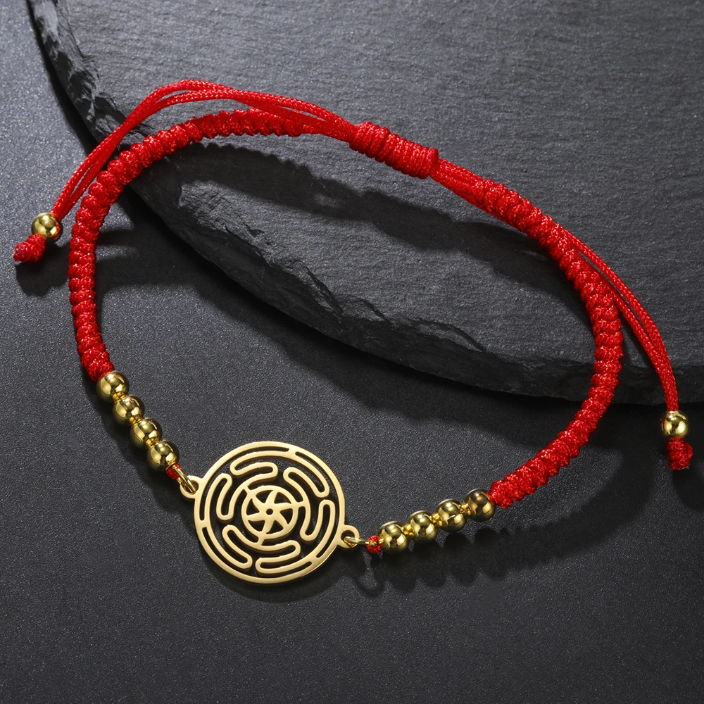 Dawapara Rad des Hekate-Armbands, Wicca-Göttin, antiker griechischer Segen, Schutz, Wohlstandssymbol, Edelstahlschmuck – Detail 18