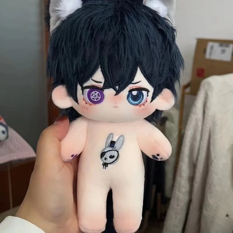 thumbnail image 1 of 20cm Black Butler Plush Doll Ciel Kawaii Cosplay Anime Boy Doll Body Ears Tail Set With Skeleton No Attribute Soft Ornament Toys, 1 of 4