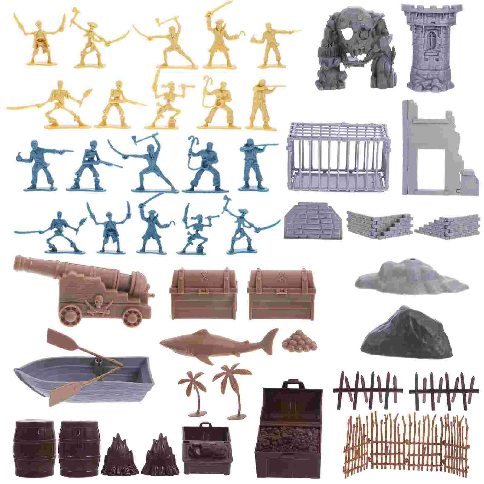 

Mini Pirate Action Figure Toy Kit Kids Toys Battle Model Children Kits for Miniature Models