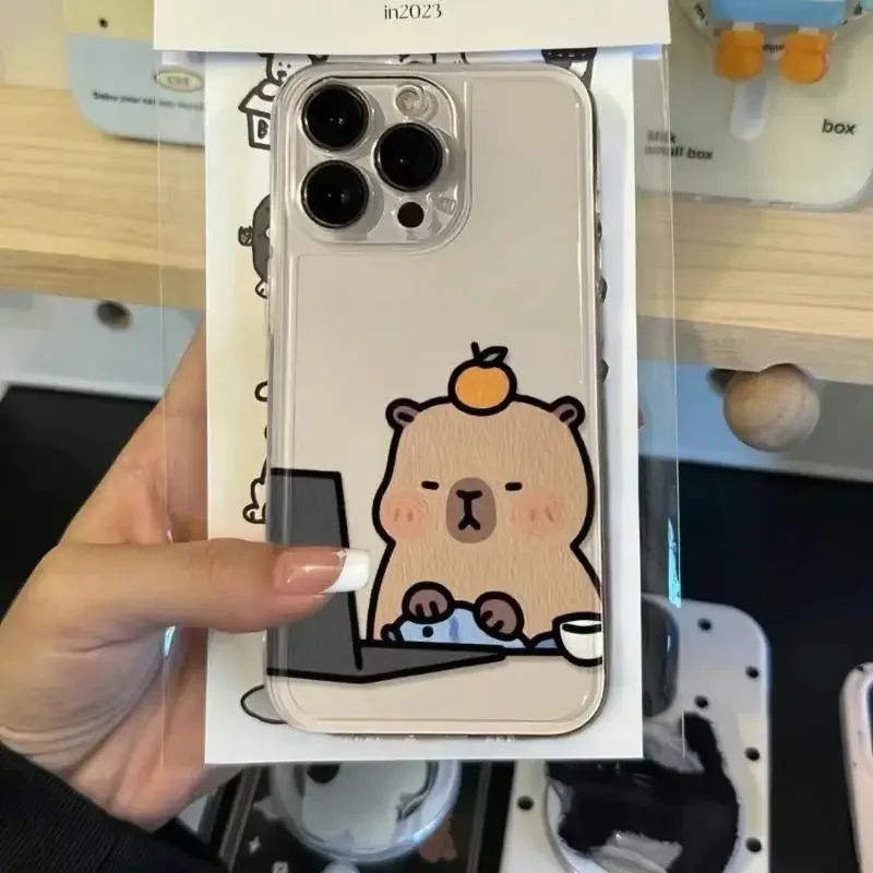Adorable Capybara Soft TPU Phone Case Cover