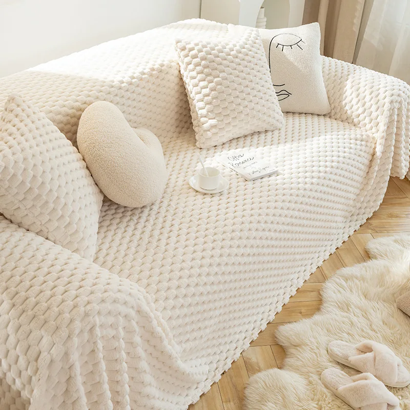 

Universal Plush Sofa Blanket Cover, Cloth Towel, Full Package, Winter