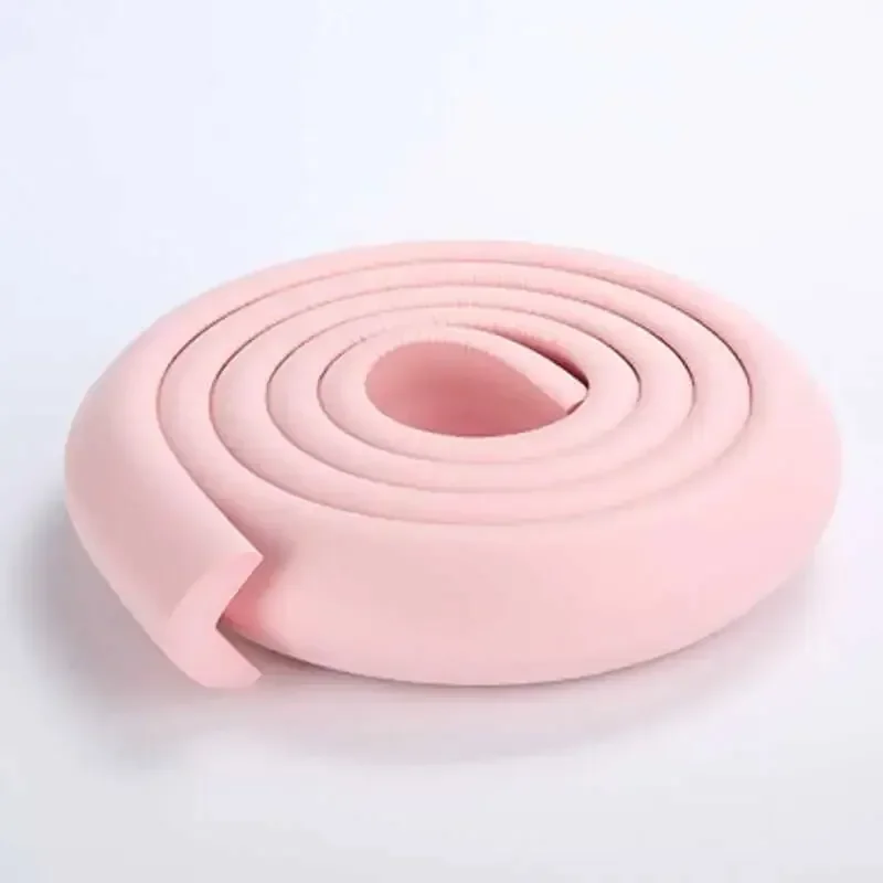 2M Baby Safety Table Edge Protector Anti-collision Soft L-shaped Child Bumper Strips Strip Safety Table Corner Protection Strips silicone table corner protector,table corner protector,table edge protector,furniture anti collision strip