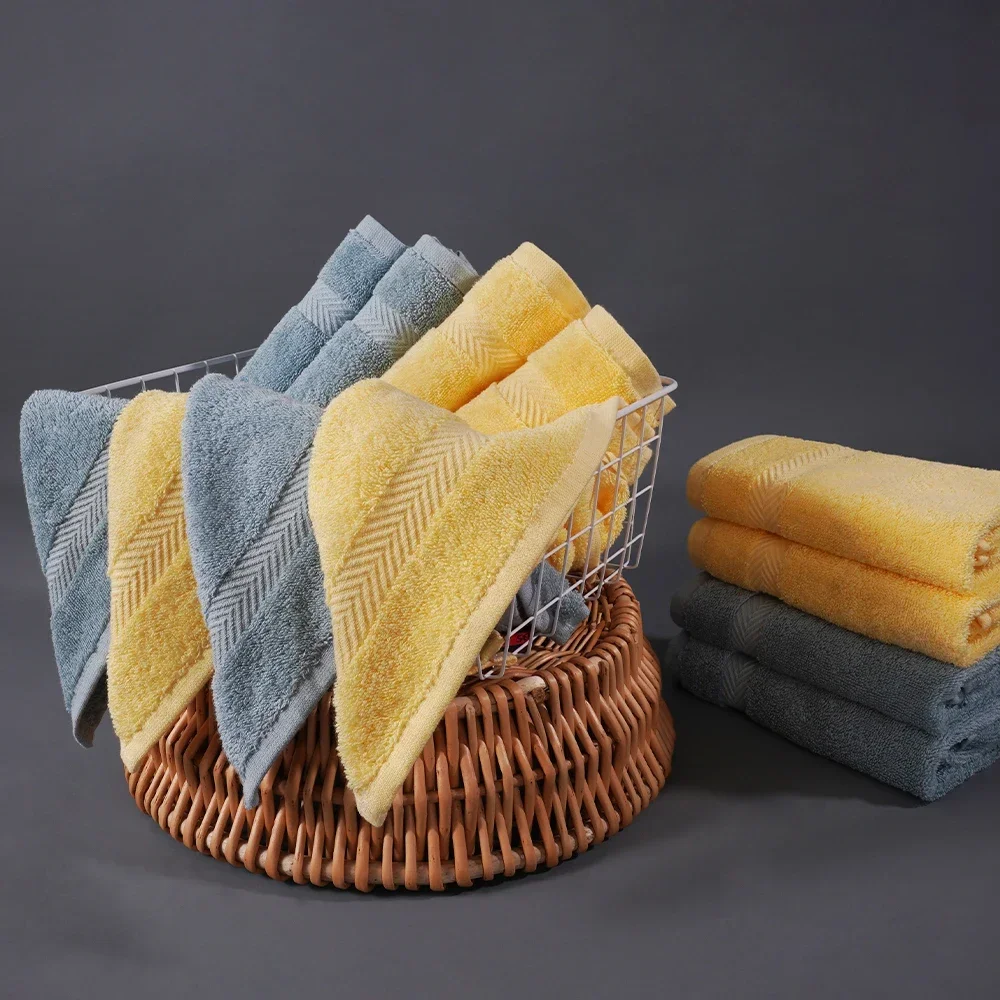 SEMAXE Towel Set 100% Cotton Super Absorbent Soft and Thick A Pack of 12 Household Hand 33*33 bath towels cotton towel microfiber towel set