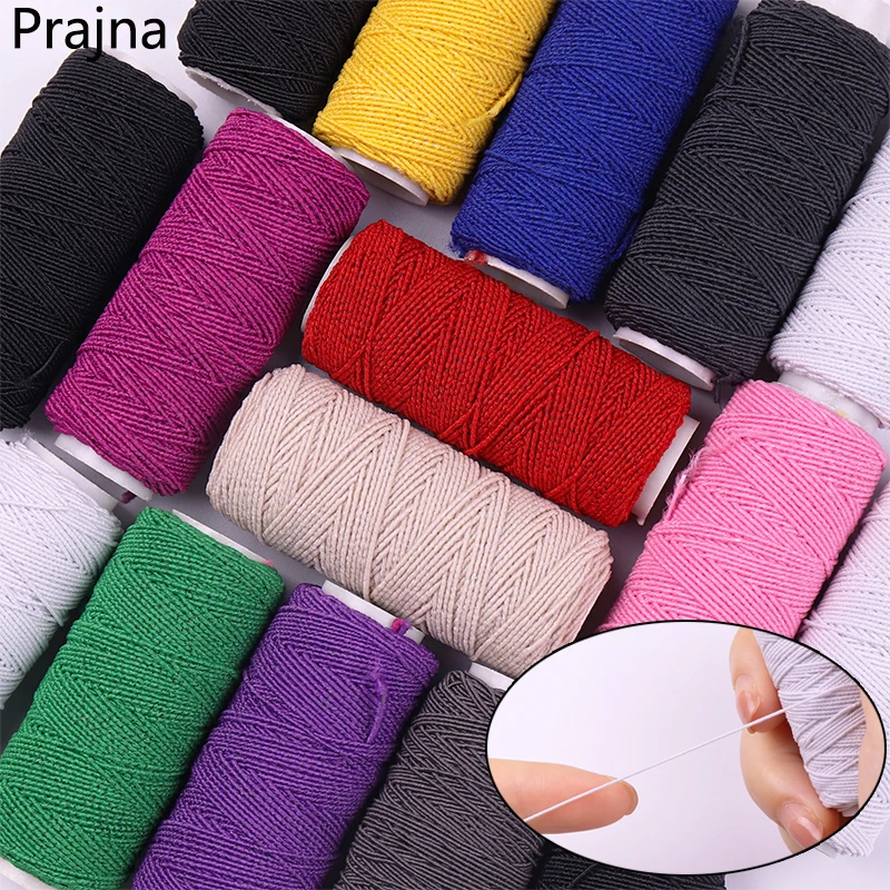 Prajna Colorful Elastic Threads For Sewing Machines 10Roll/Set Embroidery Sewing  Threads Hand Sewing Thread Craft Set