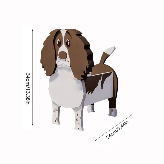 Kerti Virág Edény Kutya Alakú Ültetvényes Ültetvény Shiba Inu Masztiff Kain Terrier Zamatos Edények Diy Pvc Ültetvények Lakberendezés - Image 6