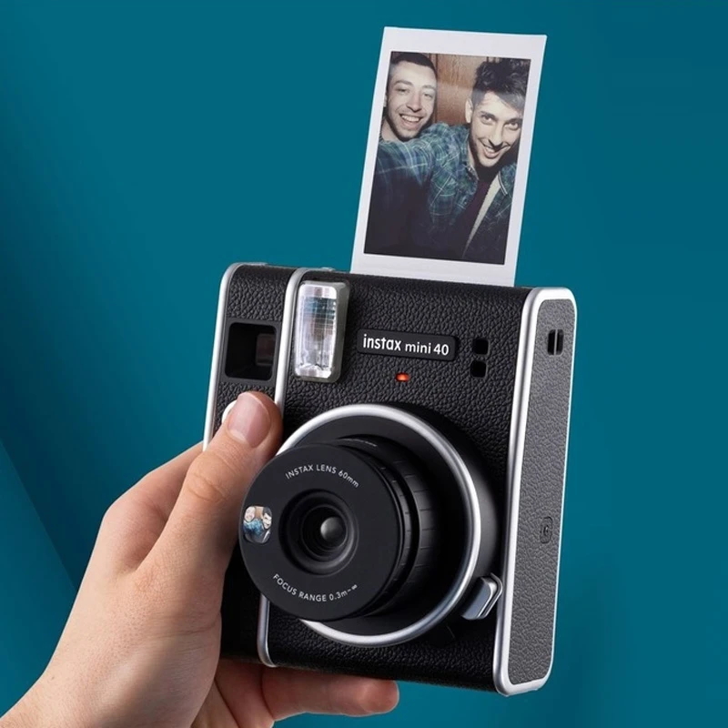 Extreem Aardrijkskunde invoeren 本物のFujifilm Instax mini 40カメラ,新しいインスタント写真,ブラックカラー,ギフトパッケージ| | - AliExpress
