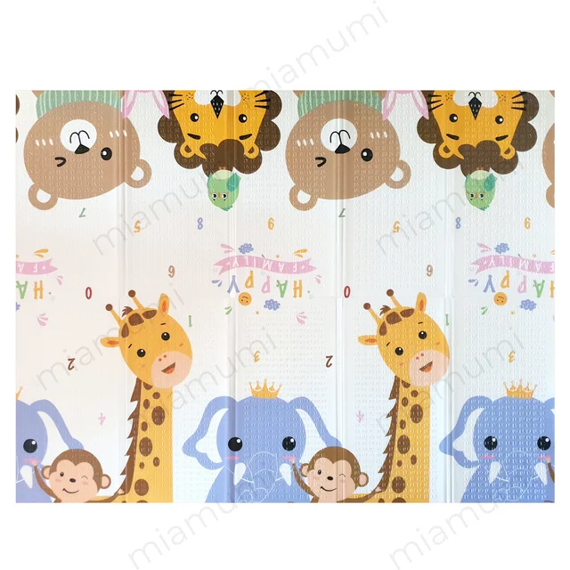 Miamumi Baby Play Mat Activity Gym Carpet for Child 200X180CM 78X70IN Alphabet Dinosaur Animal Thick XPE Rug Waterproof Folding 6