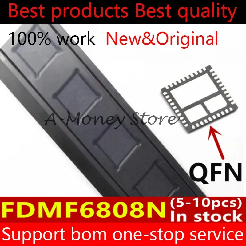 

(5-10pcs)FDMF 6808N FDMF6808N QFN-40