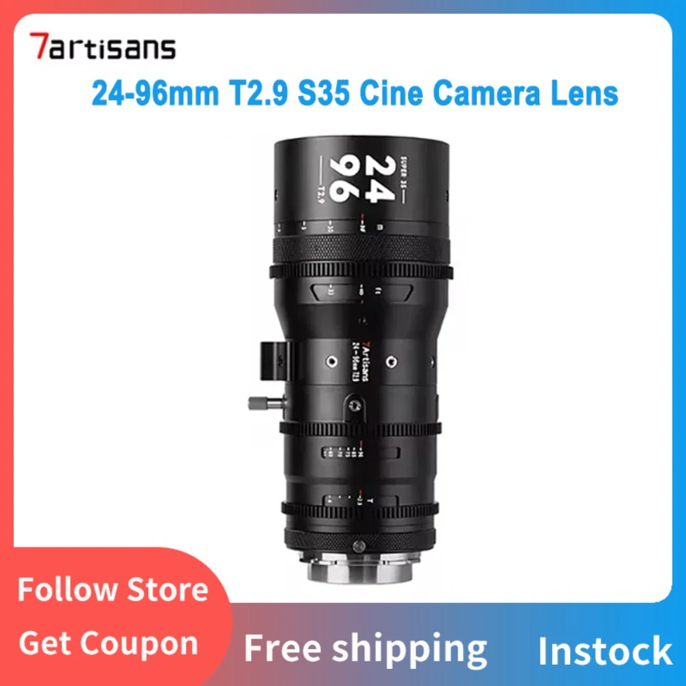 7artisans 스프라이트 24-96mm T2.9 S35 프레임 프로페셔널 4배 줌 시..