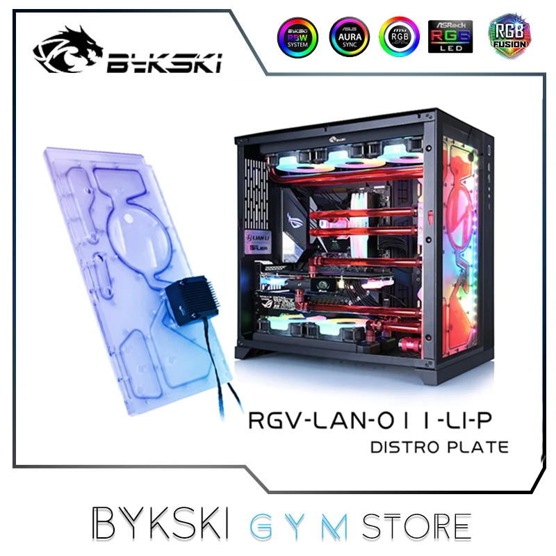 

Bykski Distro Plate Kit For LIAN LI O11 Dynamic Case, Front Panel Water Cooling Loop Solution For CPU GPU RGV-LAN-O11-LI-P