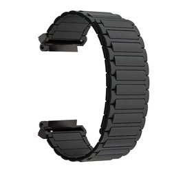 Soft Silicone Magnetic Strap for Smartwatch Replacement Wristband (Black)