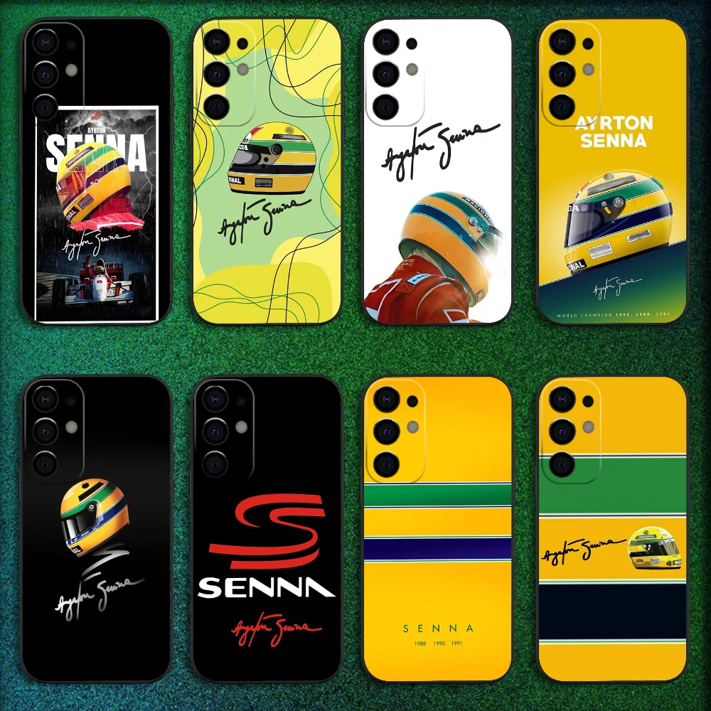 Ayrton Senna Racing Legend Phone Case - Sleek Black Cover