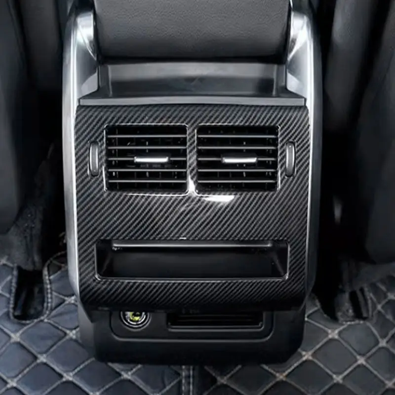 

Car Accessories Inner Console Rear Air Condition Vent Outlet Frame Cover Sticker Trim For Land Rover Range Rover Sport 2014-2017
