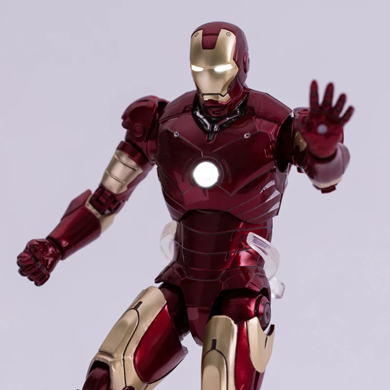 action figure Marvel IRON MAN Mark III MK3 Hall of Armour luci LED collezionismo 