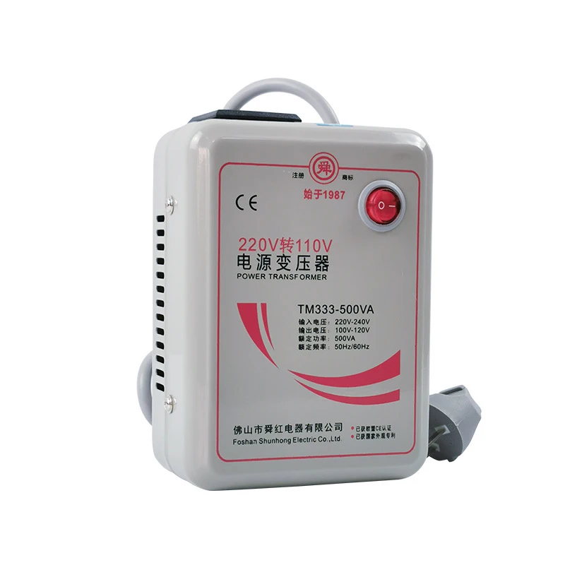 

500w 220v to 110v Professional Single Phase voltage convertor converter 100 120 230 240 Toroidal step down transformer