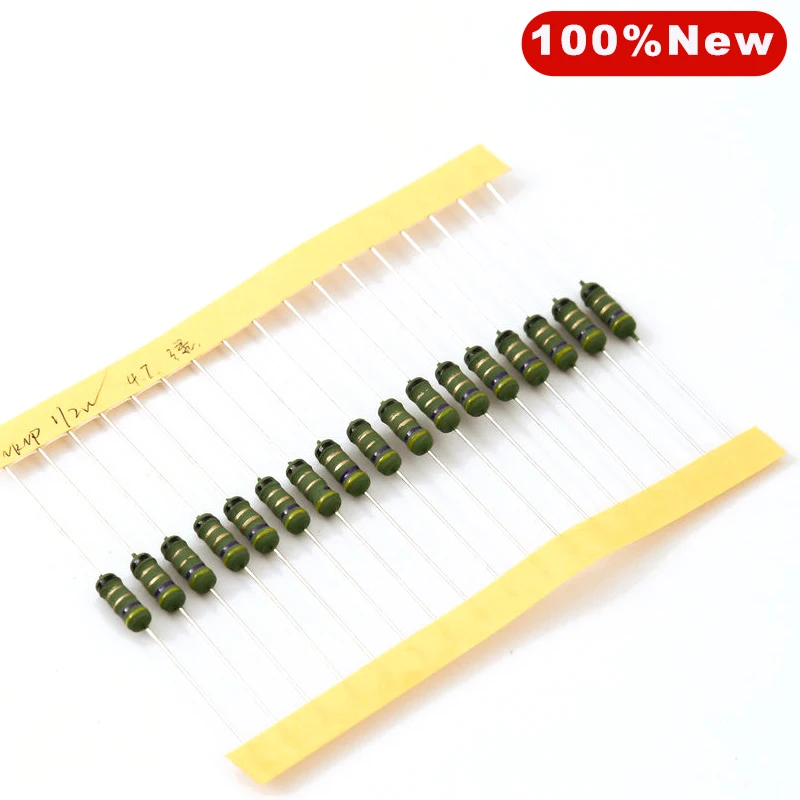 10-100pcs Wire Fuse Wirewound Resistor 1/4W 0.5W 1W 2W 3W 10&Omega; 20 22 33 39 47 51 68ohms 100R 10R 20R 22R 33R wirewound resistor