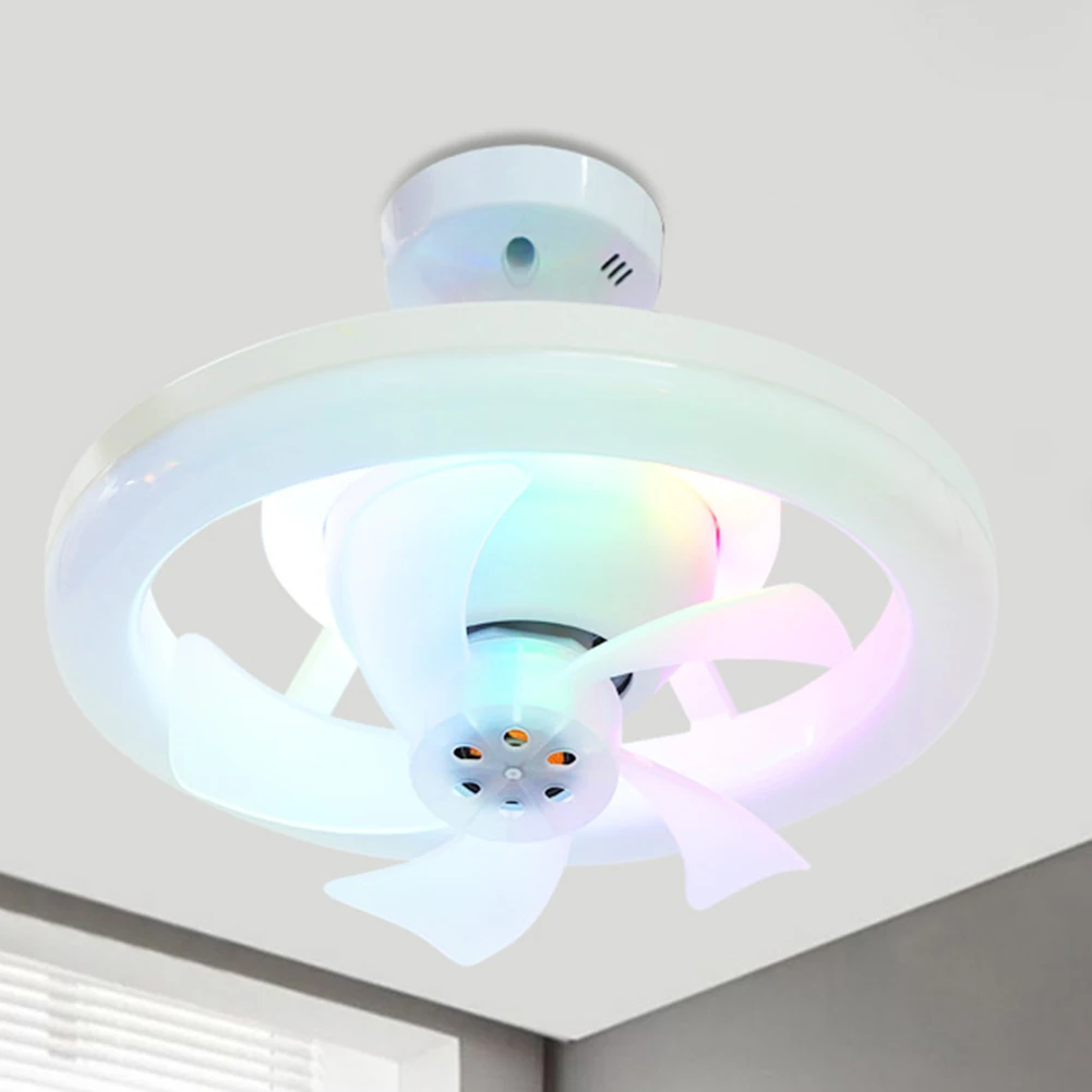 Plastic LED Ceiling Fan with Light for Living Room Bedroom